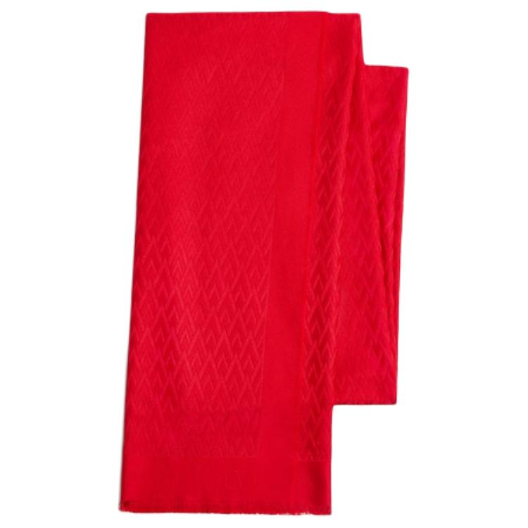 

Valentino Шёлковый шерстяной вязаный шарф женский красный, Red