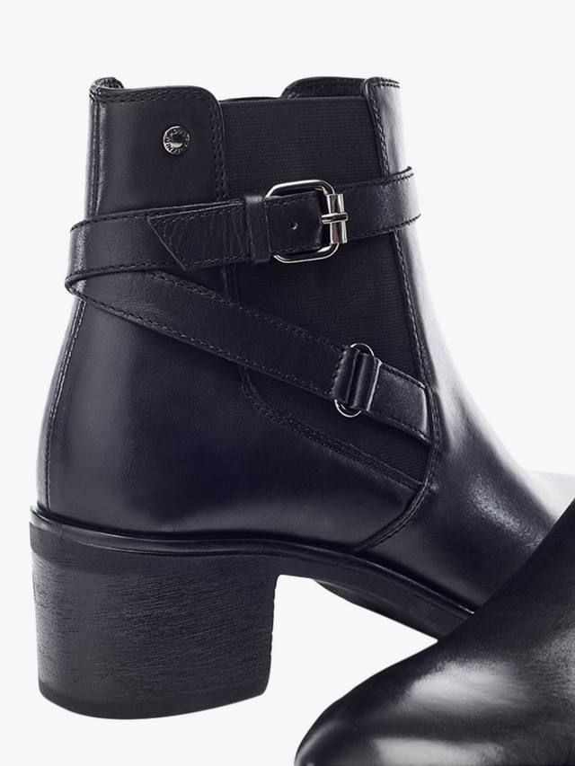Кожаные челси-ботинки Libres на квадратном каблуке Moda in Pelle, Black — фото 4