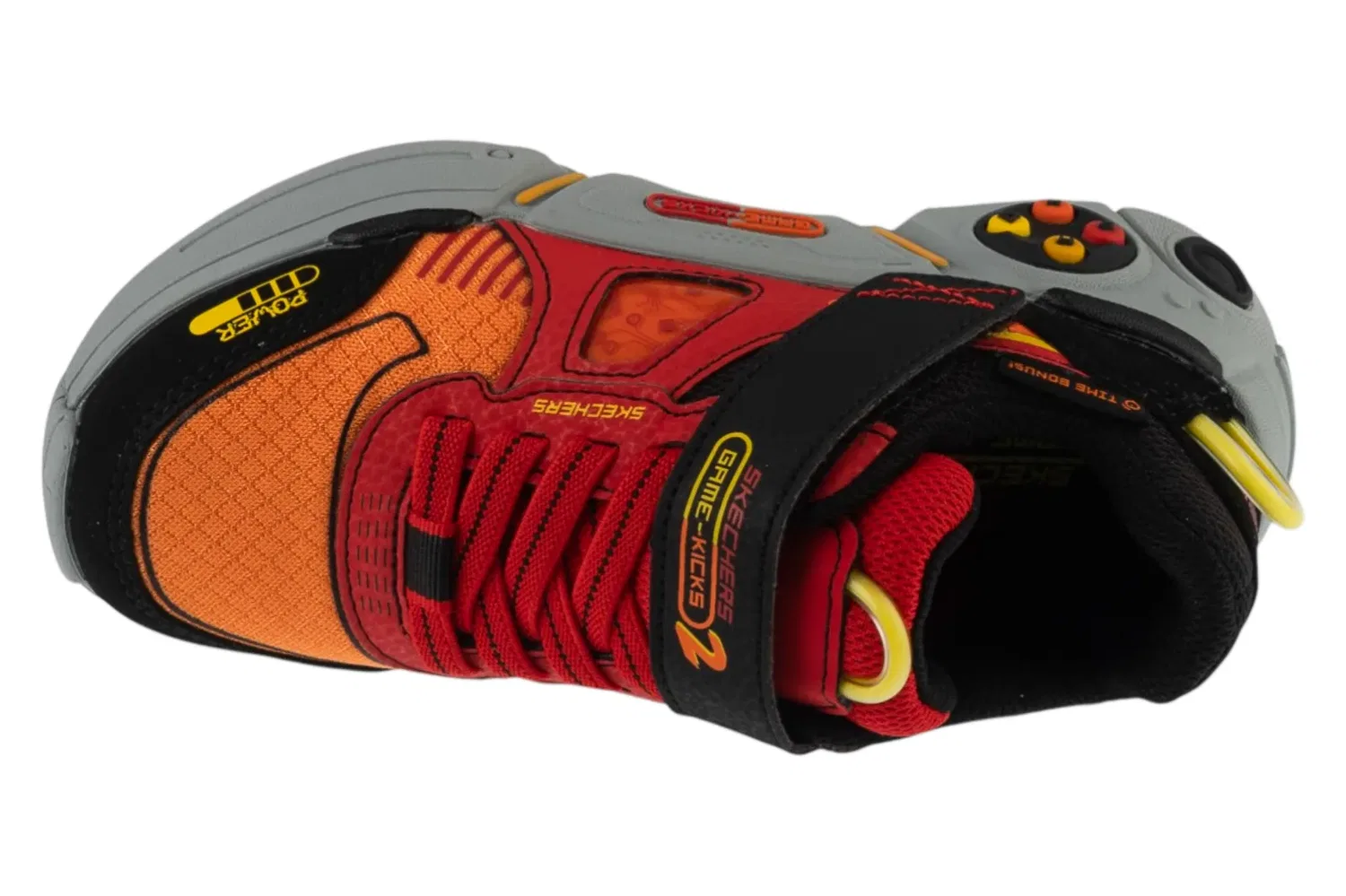 Кроссовки для мальчиков с липучкой Skechers, черный — фото 3
