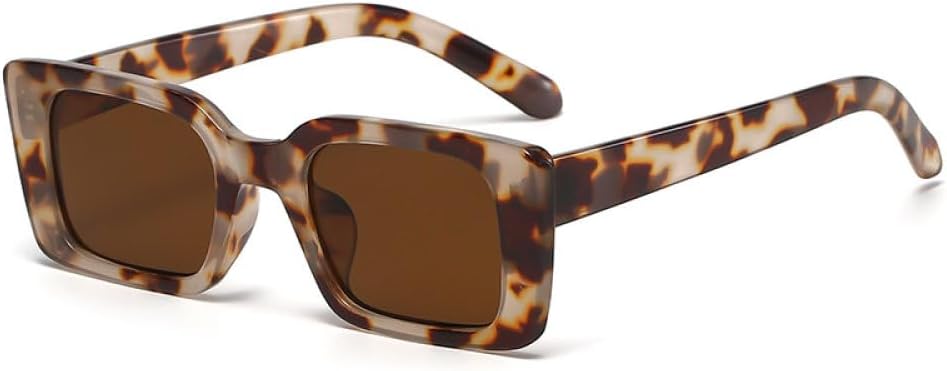 

MUTYNE Винтажные модные солнцезащитные очки в черепаховой оправе квадратной формы для женщин и мужчин, ретро-очки с леопардовым принтом, прямоугольные солнцезащитные очки для женщин, C6