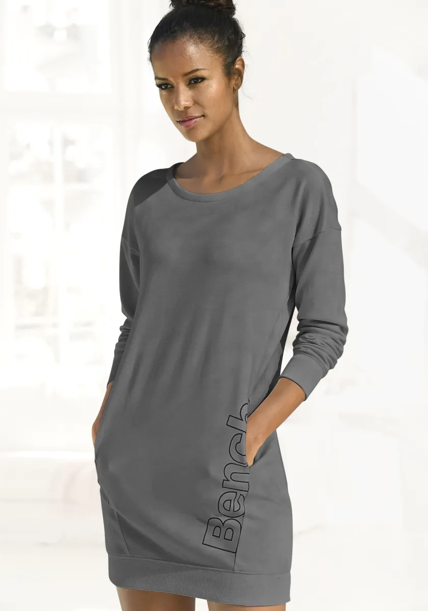 

Bench Платье-свитшот Loungewear с логотипом сбоку Bench Loungewear, черный