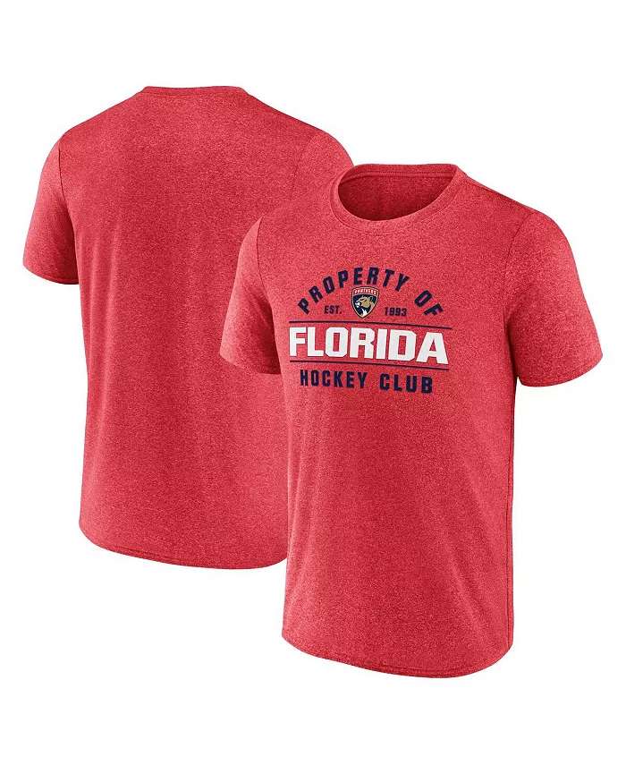 

Мужская футболка Heather Red Florida Panthers Property of Fanatics