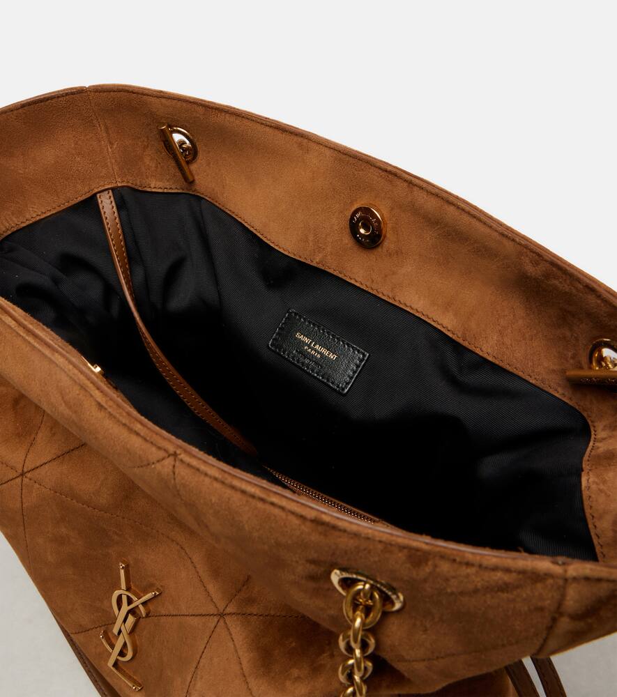 Сумка-тоут Jamie Shopping из замши Saint Laurent, Caramel Cognac — фото 3
