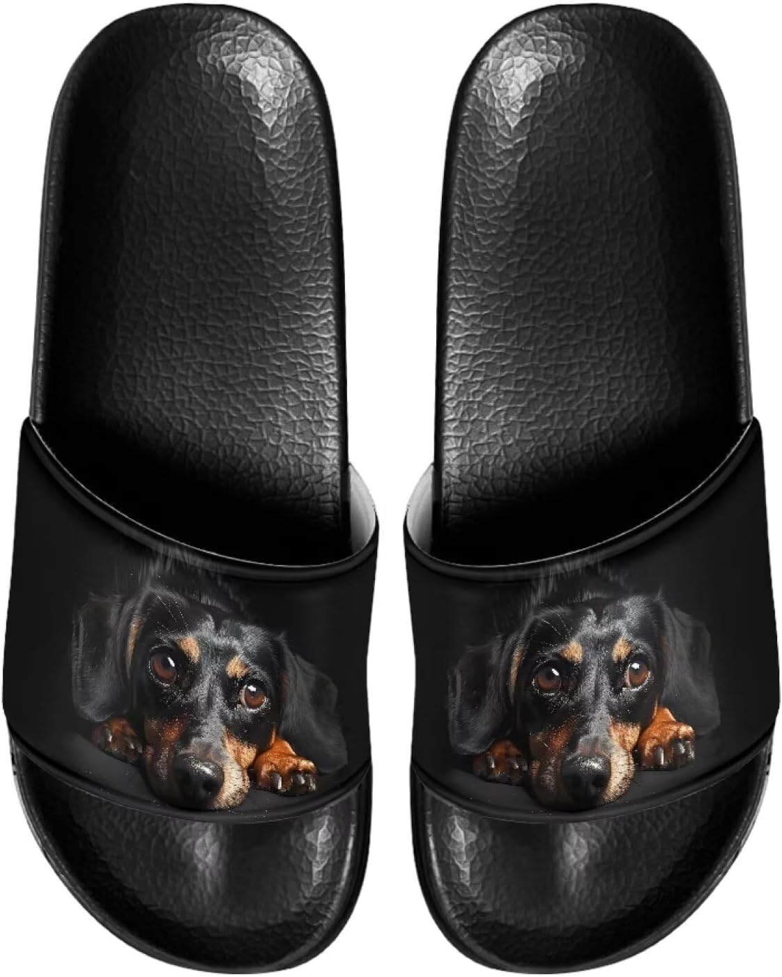 

Женские тапочки JUDENTIDOS с открытым носком, нескользящей подошвой, однотонной застежкой и мягкой плоской подошвой, черный