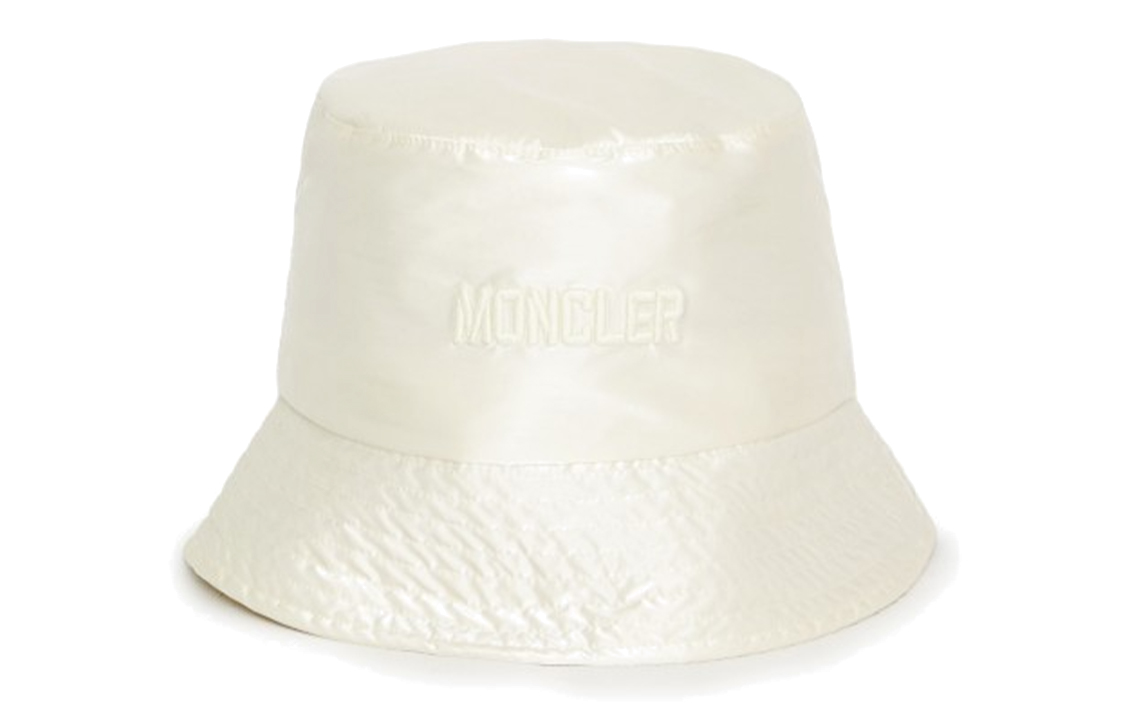 Moncler Панама шляпа женская светло-коричневая, Light Umber — фото 3