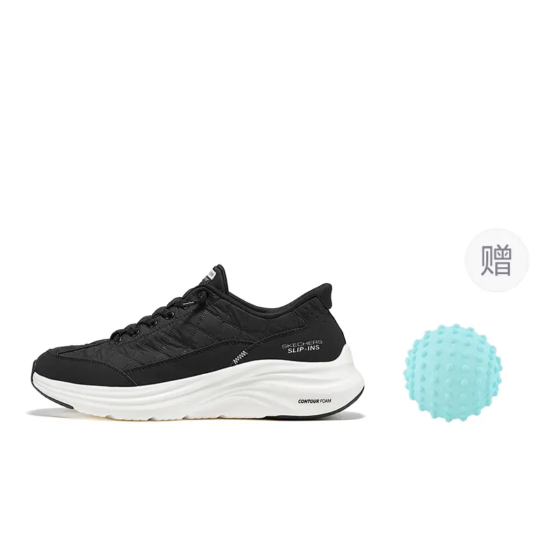 

Skechers Износостойкие и легкие низкие повседневные кроссовки мужские black white