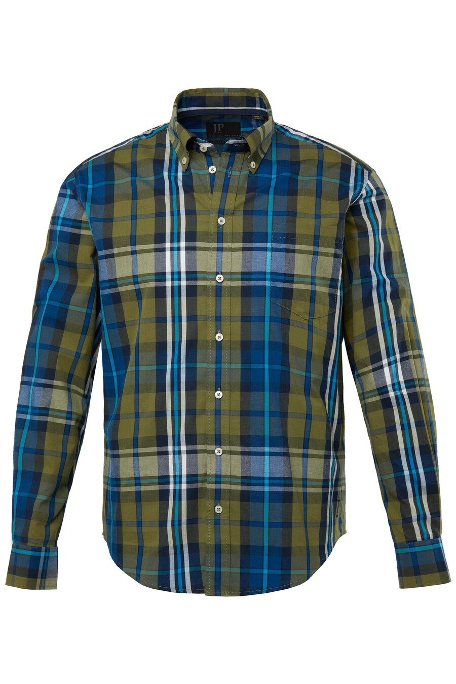 

Рубашка на пуговицах классического кроя JP1880, Khaki