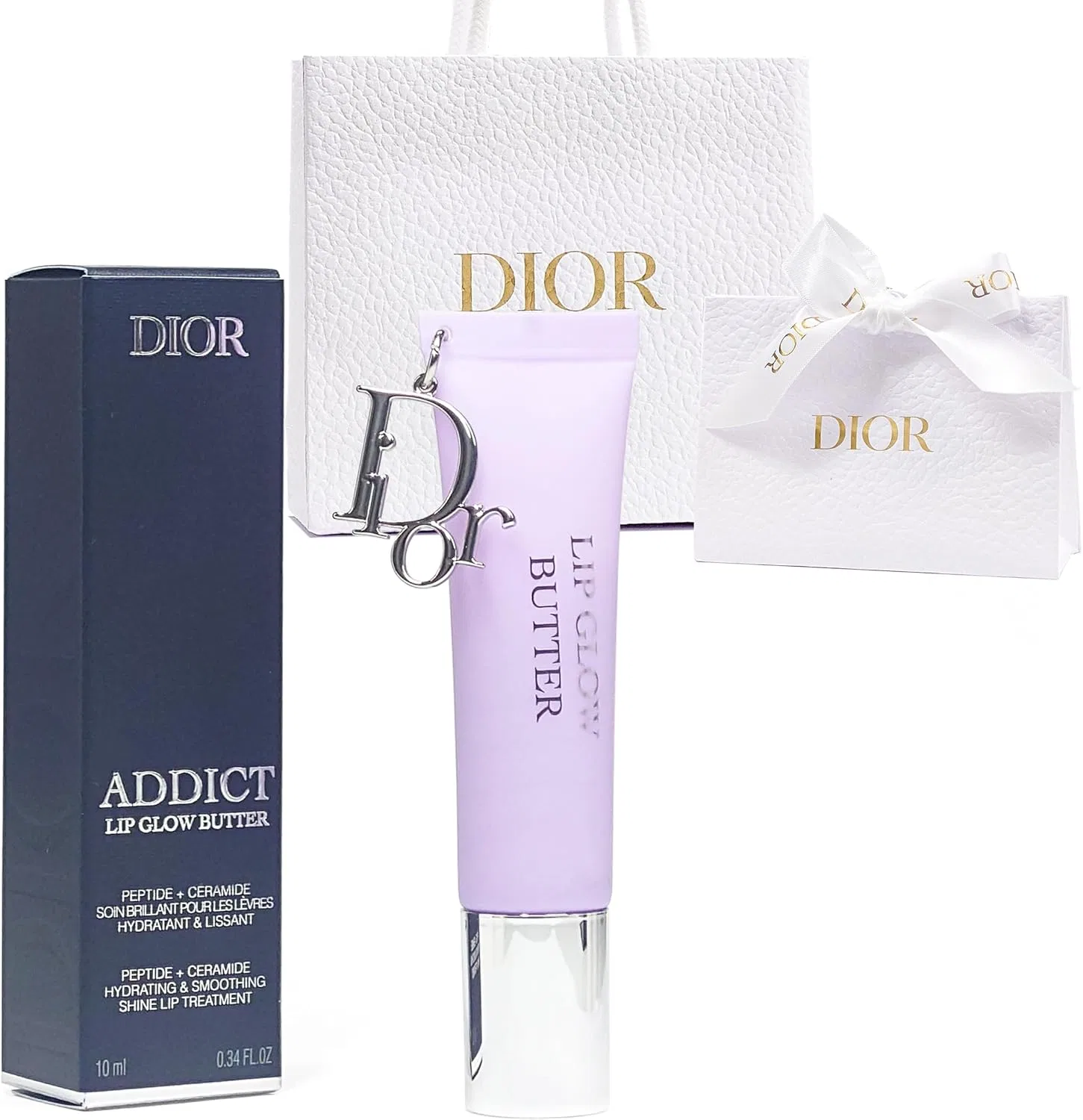 Блеск для губ Dior Addict Lip Grow Butter оттенок 102 Glazed Lavender 10 мл