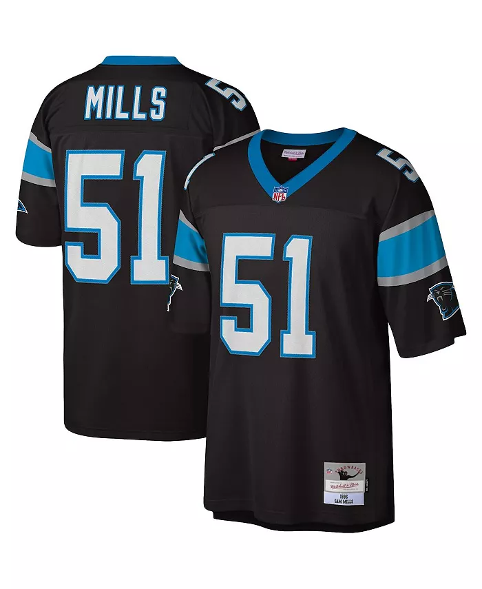 

Мужская реплика джерси Sam Mills Black Carolina Panthers Legacy Mitchell & Ness