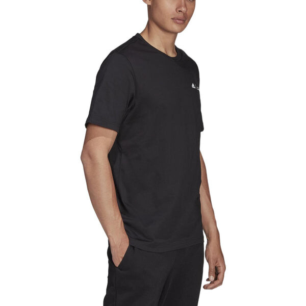 Футболка Men's adidas Cartoon Skateboard Juvenile Logo Printing Round Neck Short Sleeve Black T-Shirt, мультиколор — фото 3