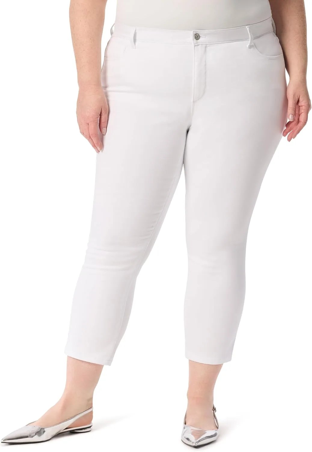 

Gloria Vanderbilt Women's Cali 5-Pocket High Rise Straight Leg Ankle Standard