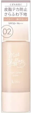 Тональная основа матовая Kiss Matte Chiffon UV High Cover Base 02 Natural 37 г
