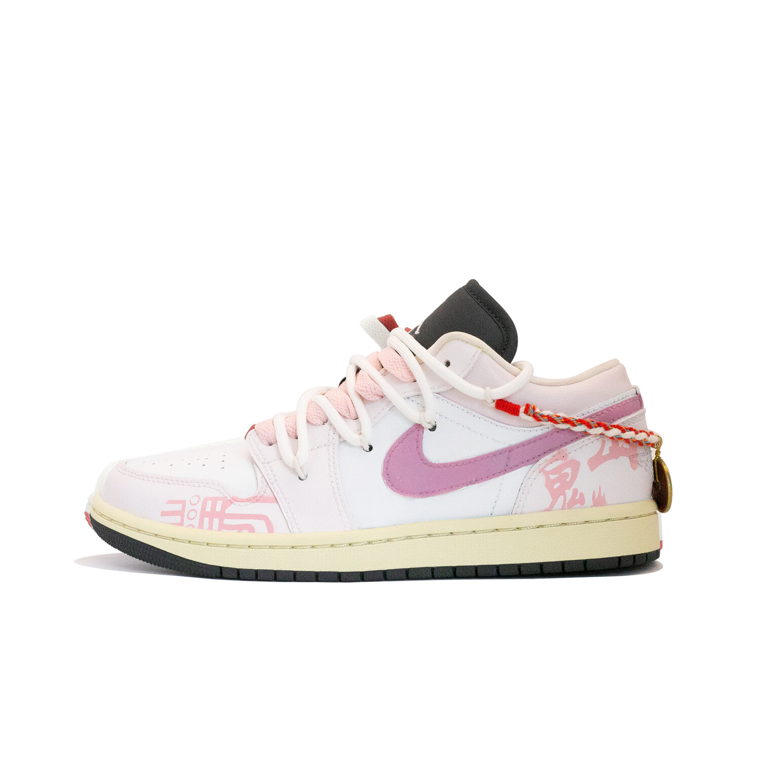 

Кроссовки Air JORDAN 1 Vintage Basketball Shoes Women's Low-Top White Pink, Розовый, Кроссовки Air JORDAN 1 Vintage Basketball Shoes Women's Low-Top White Pink