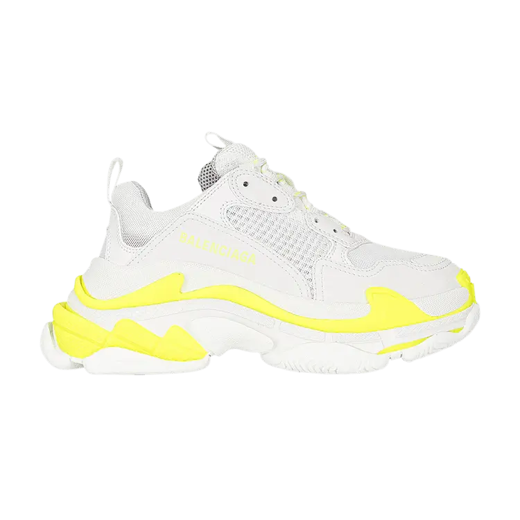 Кроссовки Balenciaga Balenciaga Wmns Triple S Sneaker 'White Fluo Yellow', белый