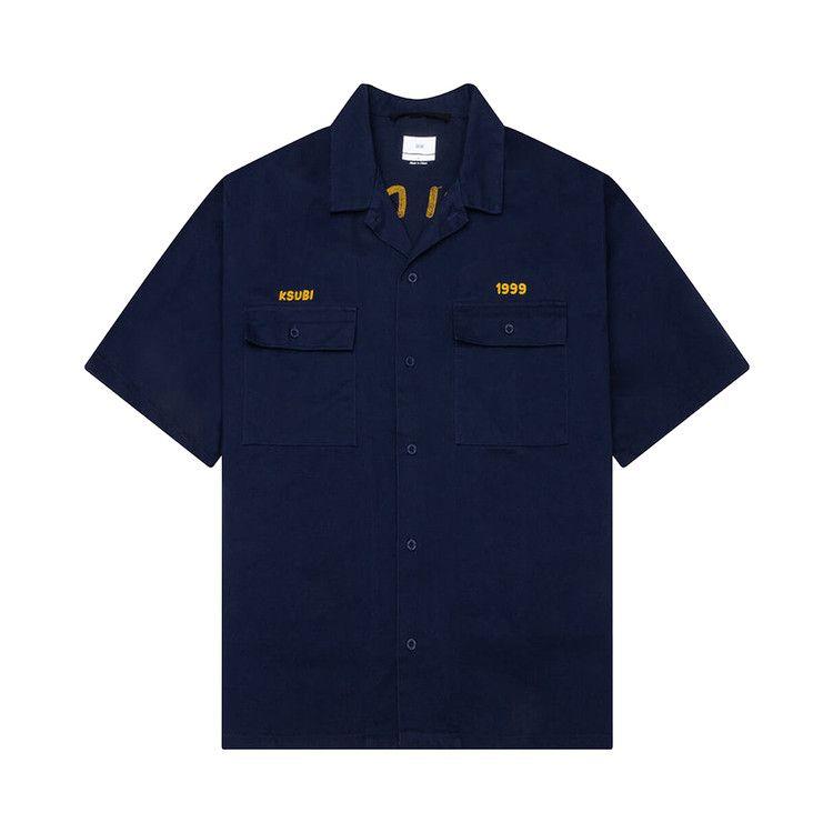 

Рубашка Ksubi Mekanik Boiler Short-Sleeve Shirt 'Ink Blue'