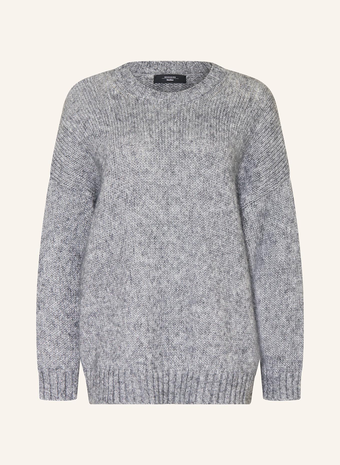 

Свитер Энтони с блестящей пряжей Weekend Max Mara, серый