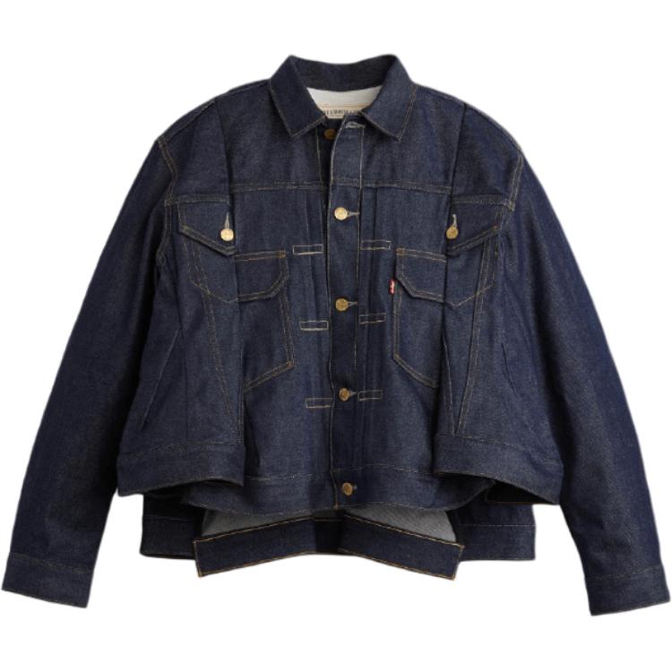 

Levis Куртка джинсовая Levi's X Sacai 'Тёмная стирка', Denim Blue