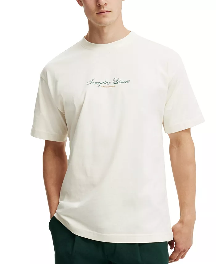 

Мужская футболка Box Fit Text COTTON ON, белый