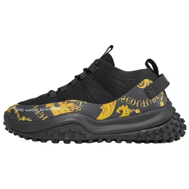 

VERSACE JEANS COUTURE Низкие повседневные туфли мужские черные