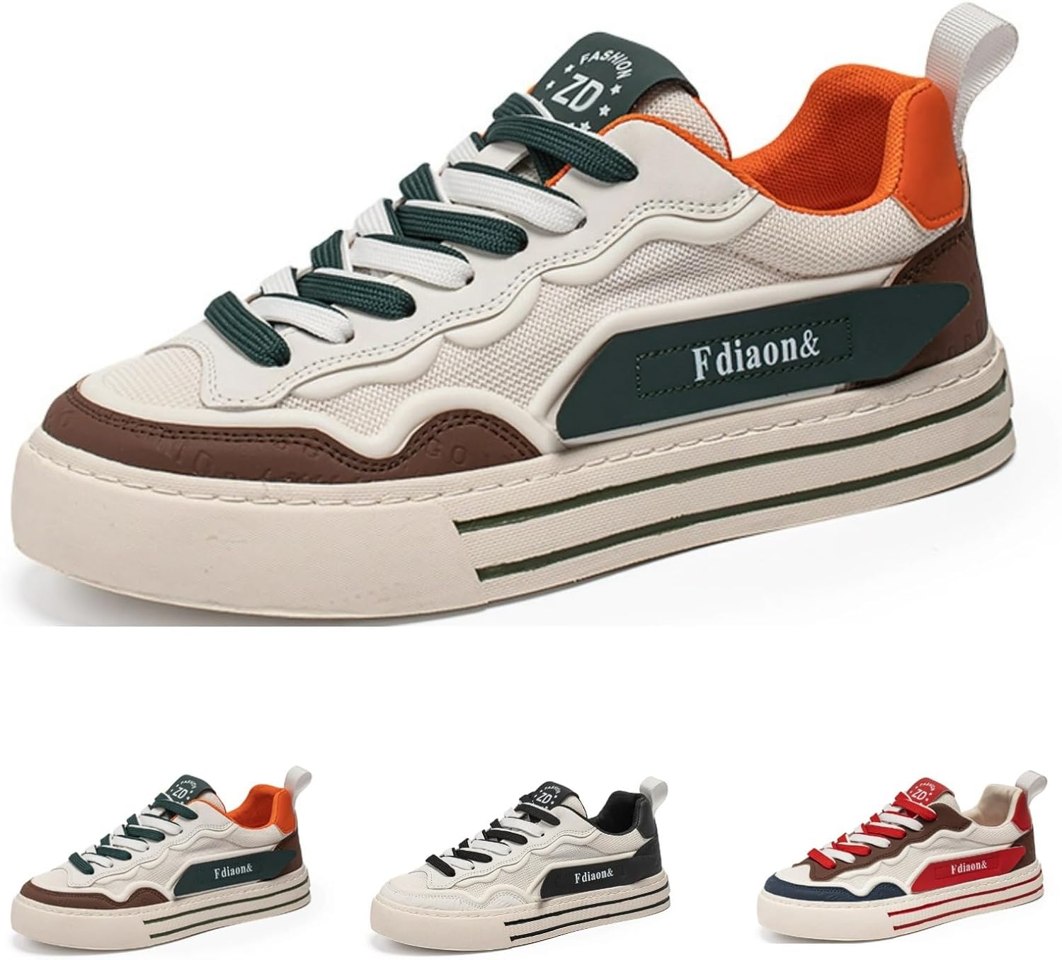 

Мужские модные кроссовки MACEFIL с массивной подошвой, сетчатые, многоцветные, повседневные, легкие, на платформе, спортивные для ходьбы, зеленый