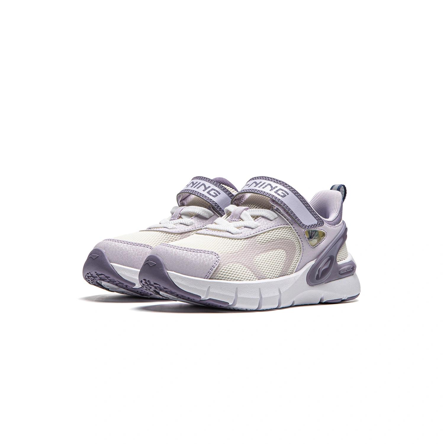 LINING YOUNG Кроссовки низкие детские Lifestyle Ecru/Light Lilac Purple для детей 3-7 лет — фото 3