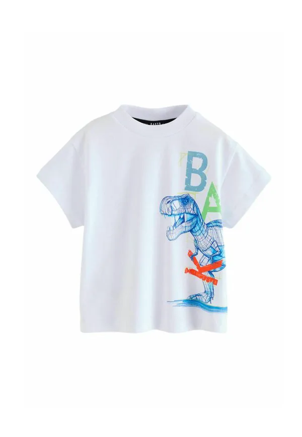 Футболка стандартного кроя с графическим принтом динозавров Baker By Ted Baker, White