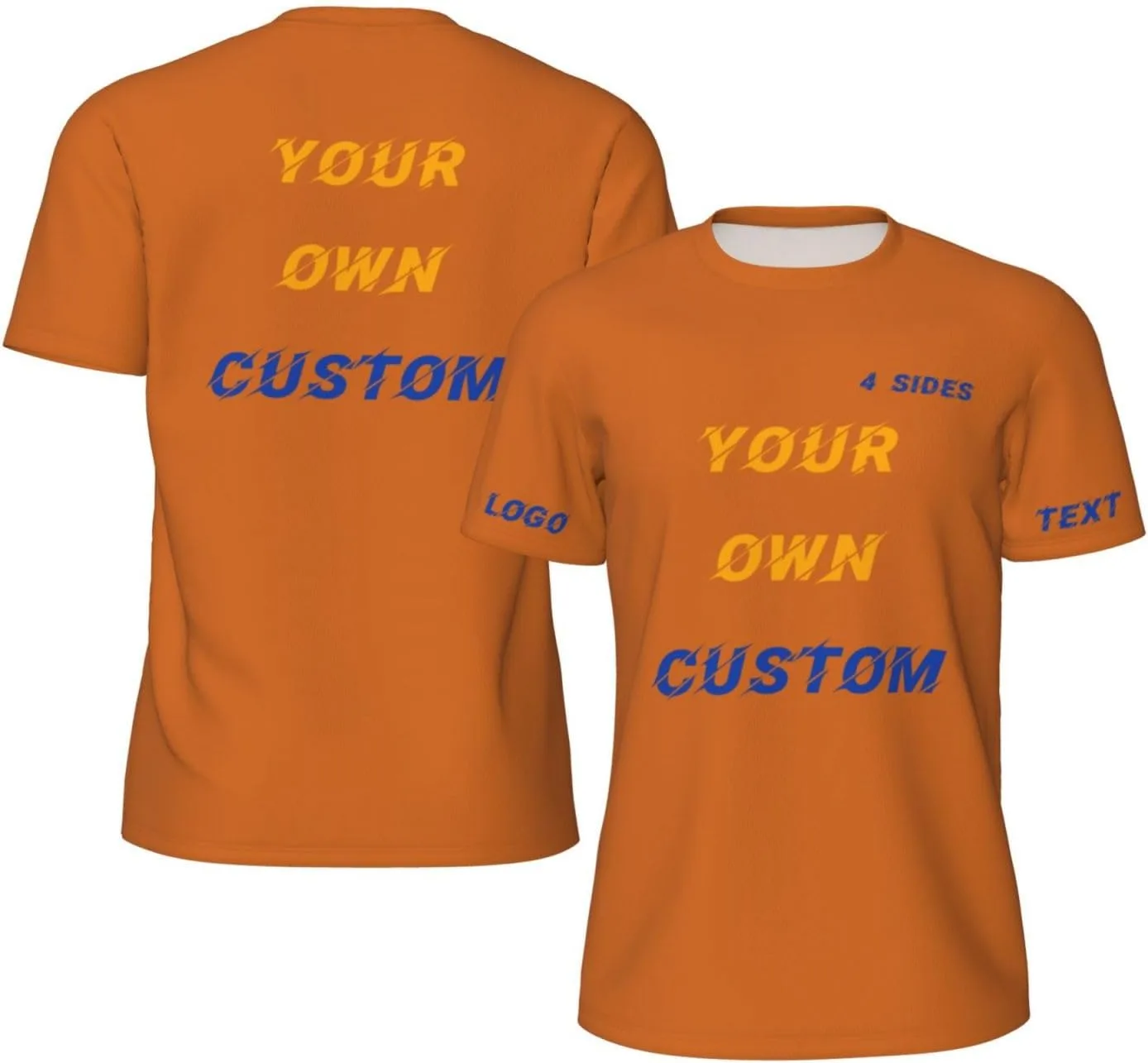 

Футболка Custom с принтом на 4 сторонах