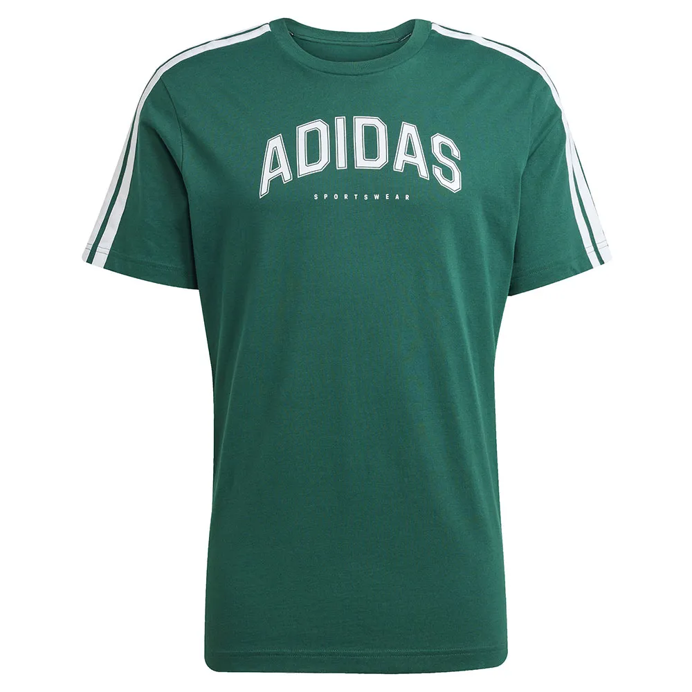 Футболка с коротким рукавом adidas Codes Collegiate Linear Graphic, зеленый — фото 3