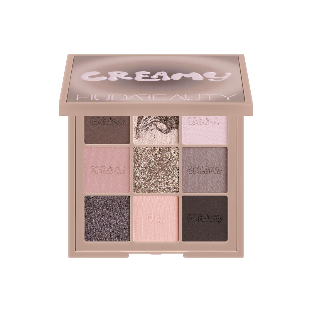 

Палитра теней для век creamy obsessions eyeshadow palette Huda Beauty, цвет greige, вес 8.2 гр.