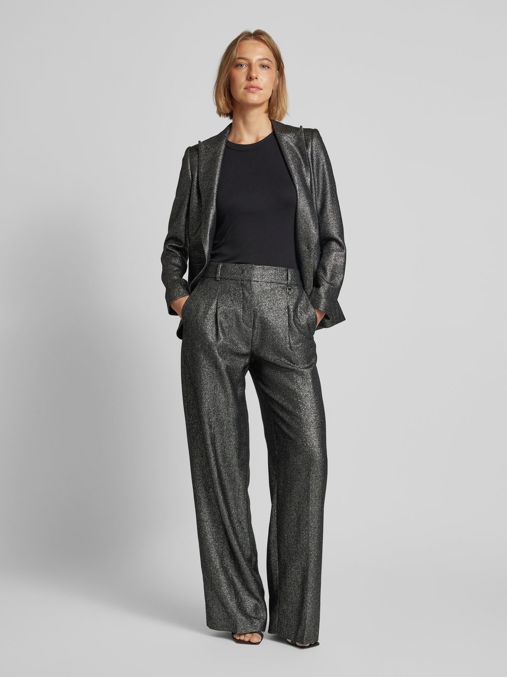 

Металлические широкие брюки JOOP!, черный