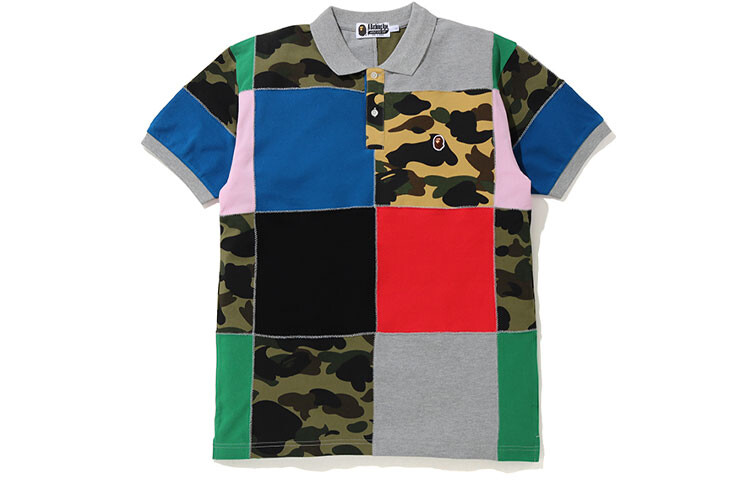 

Мужская рубашка поло Ape Head Series Multicolor A Bathing Ape, цвет Multicolor