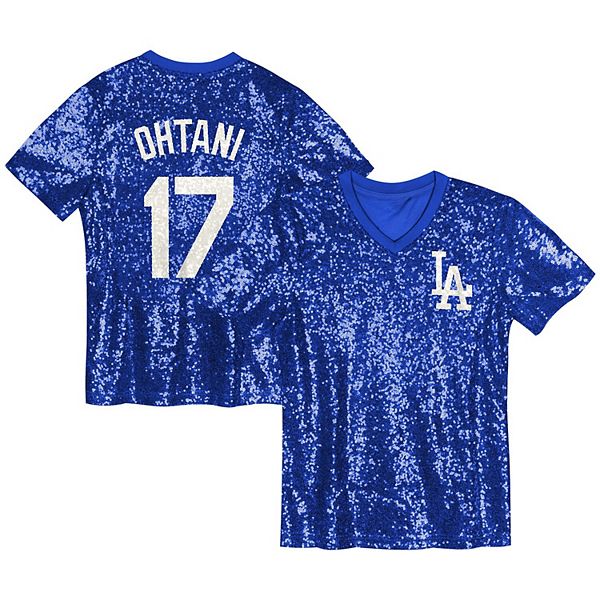 

Топ с пайетками Shohei Ohtani Los Angeles Dodgers Outerstuff