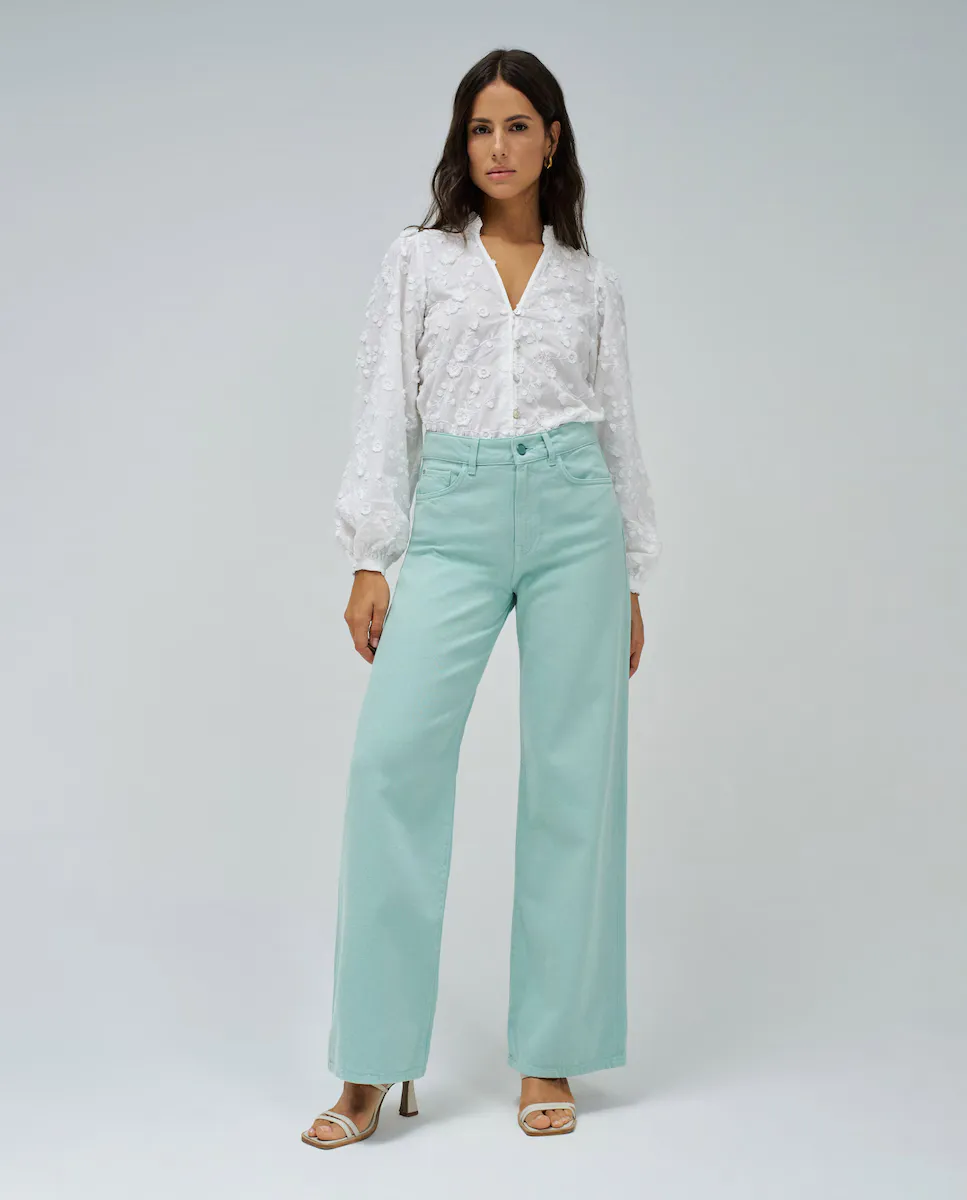 

Женские широкие джинсы в цвете Salsa Jeans, зеленый