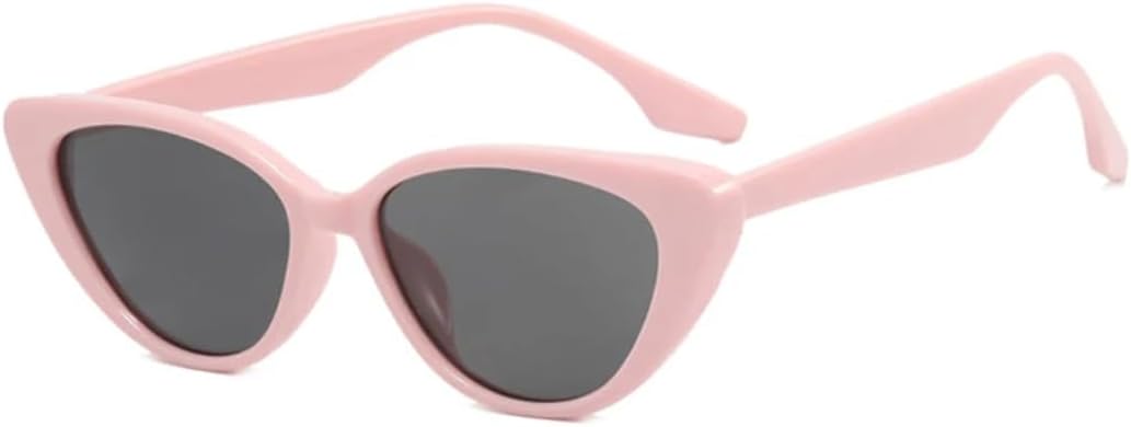 

Солнцезащитные очки с защитой UV400 | «Кошачий глаз», маленькие линзы конфетного цвета | для женщин и мужчин, для занятий спортом на открытом воздухе и вождения DSVIGF, Pink Grey