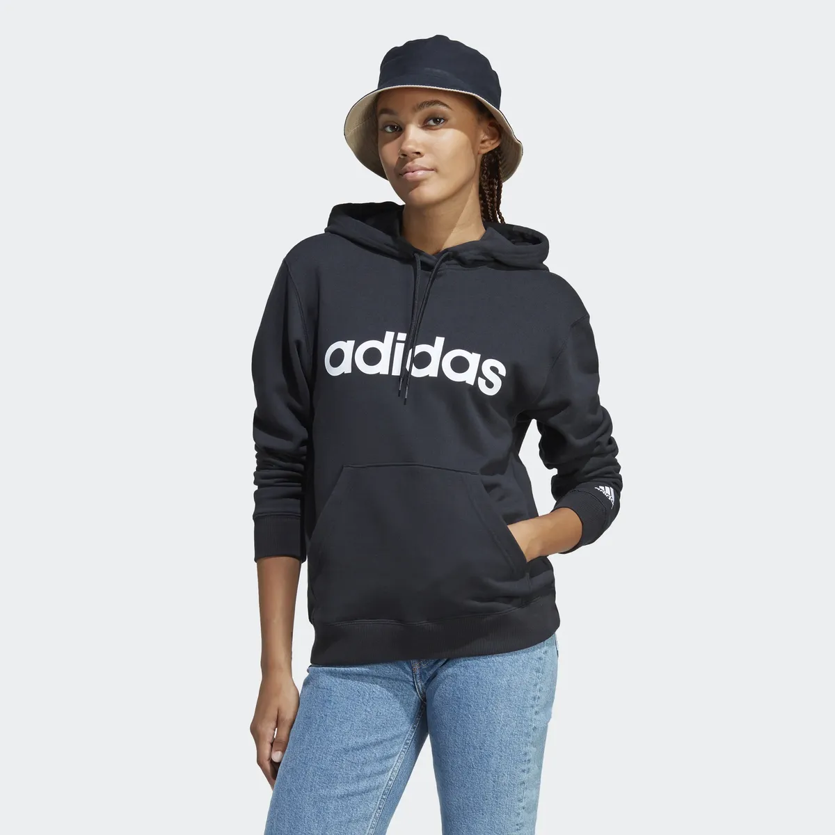 

Толстовка с капюшоном Adidas Sportswear "W LIN FT HD", белый