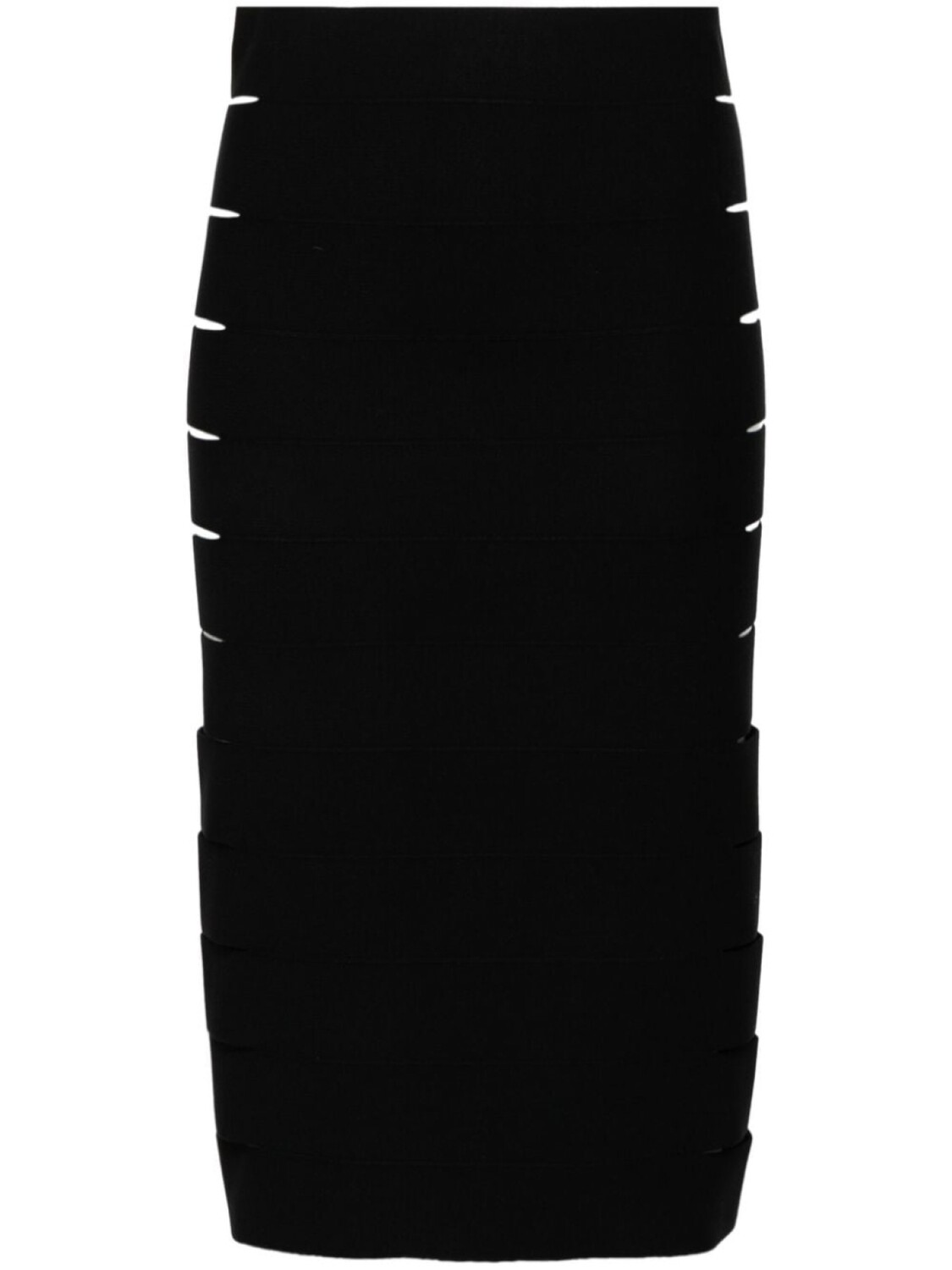 

Юбка миди с вырезами Alaïa, черный