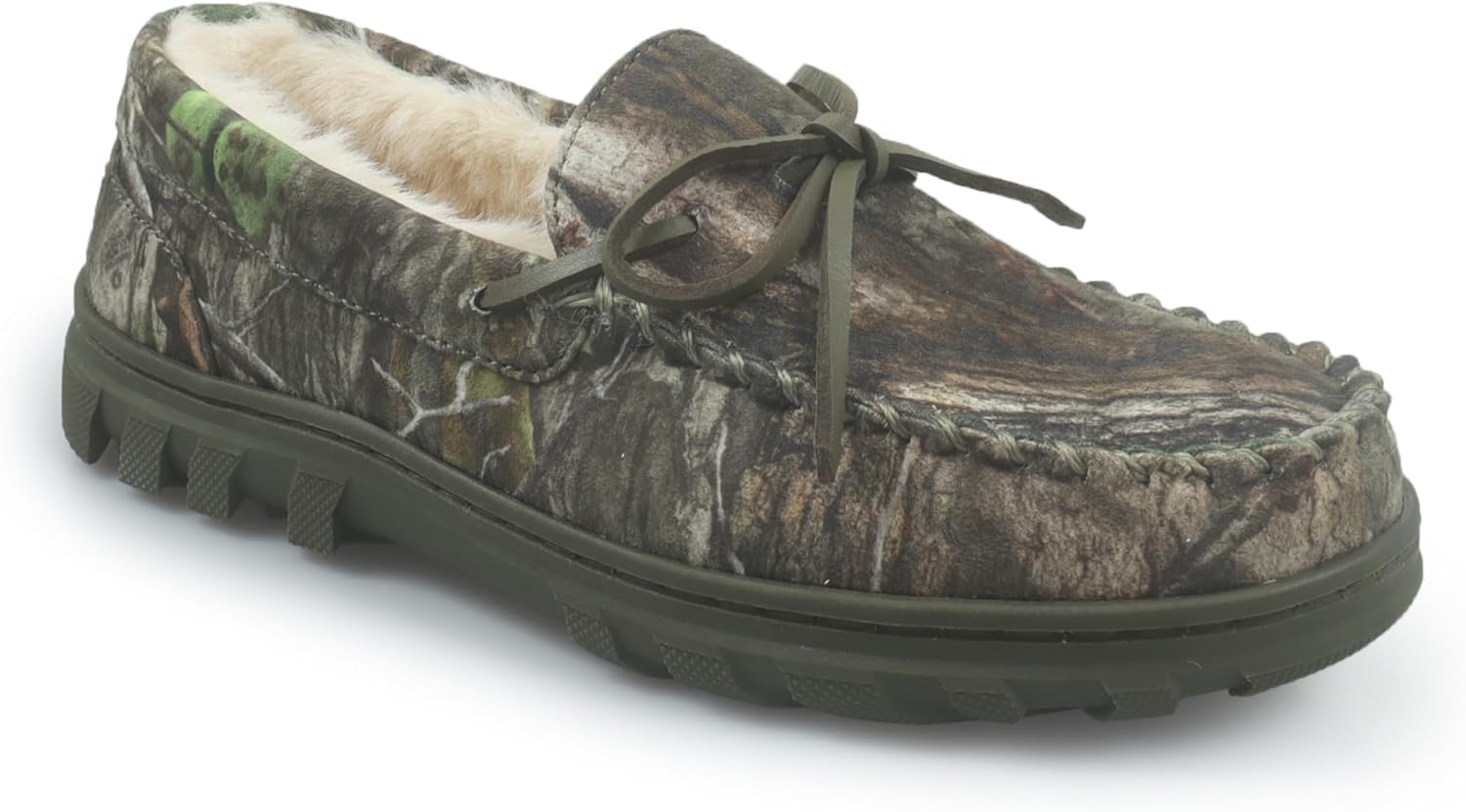 Тапочки Bonezzz Flex - удобные мужские тапочки с камуфляжем Mossy Oak и подкладкой из искусственной овчины - прочные и экологичные согревающие для ног с эффектом памяти, подходят для дома и улицы 26Bonezzz, Mossy Oak Country Dna — фото 4