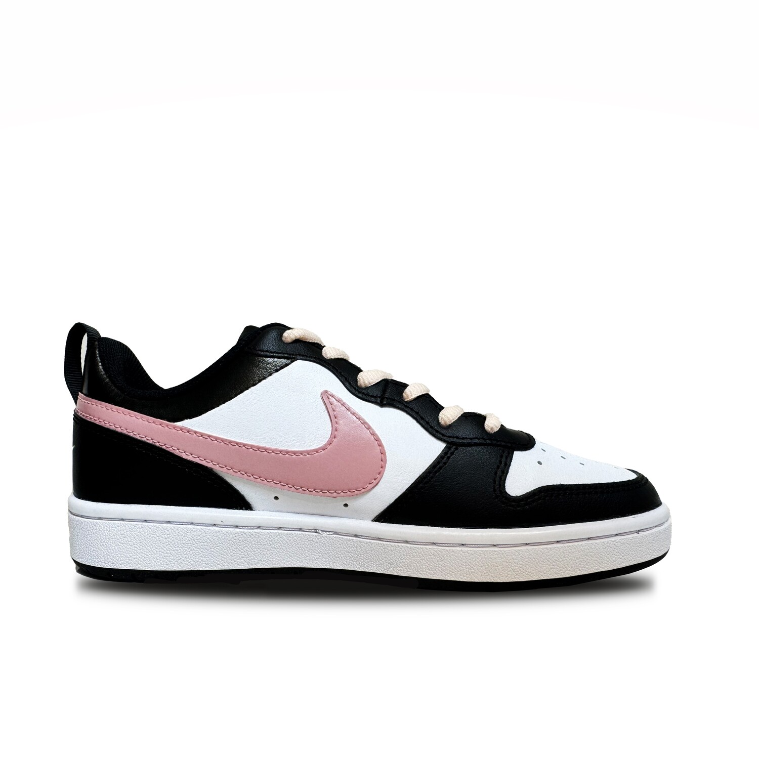 

Кроссовки Nike Court Borough Skateboarding Shoes Women's Low-top Black/White, черный/розовый