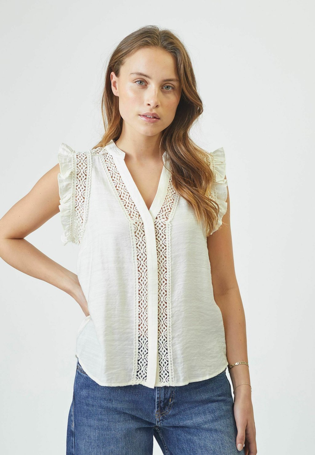 

Блуза CARYNCC FRILL TOP Co'couture, белый
