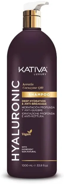 Шампунь с гиалуроновым кератином и коэнзимом Q10, 1000 мл ‎Kativa