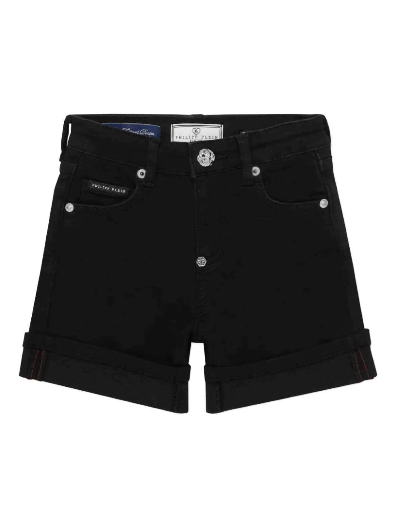 

Джинсовые шорты Philipp Plein Cuff, черный