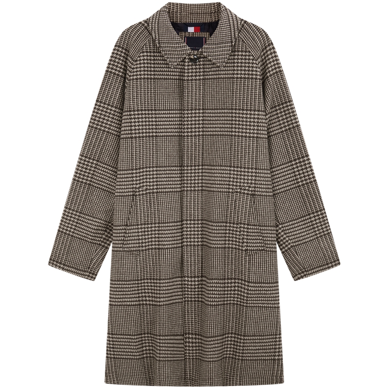 Tommy Hilfiger Пальто мужское верблюжье в клетку, Camel Plaid 0M7