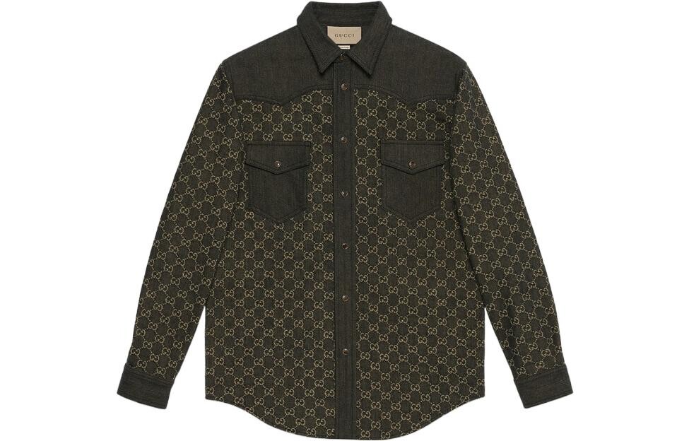 

Рубашка мужская Gucci, черный / золотой