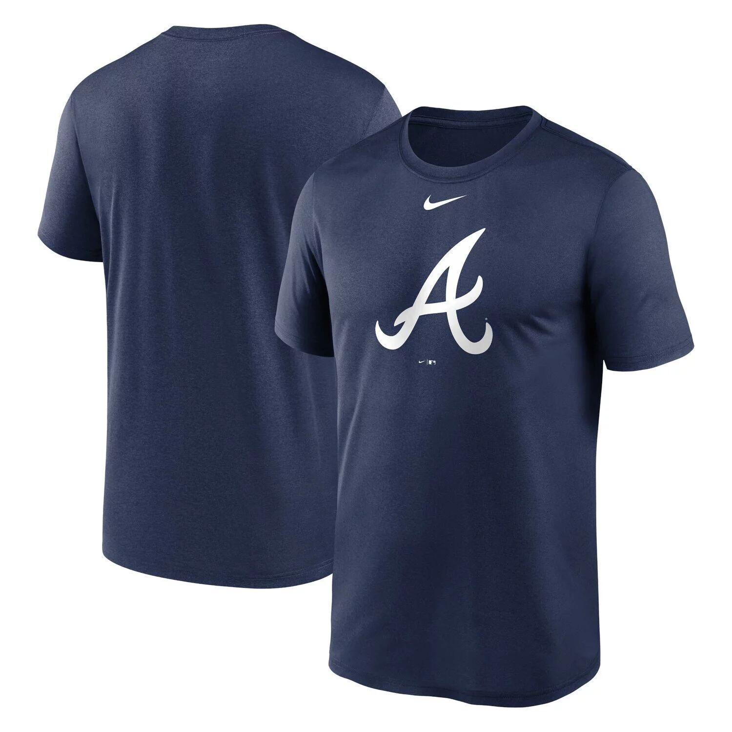 Мужская темно-синяя футболка с логотипом Nike Atlanta Braves New Legend — фото 4