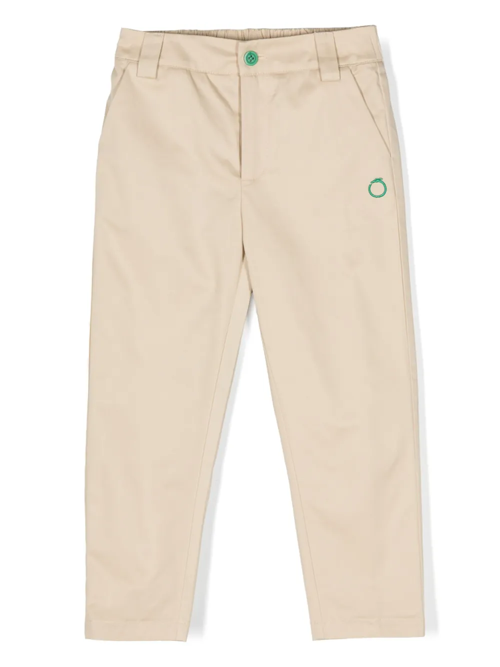 

Брюки с вышитым логотипом TRUSSARDI JUNIOR, нейтральный