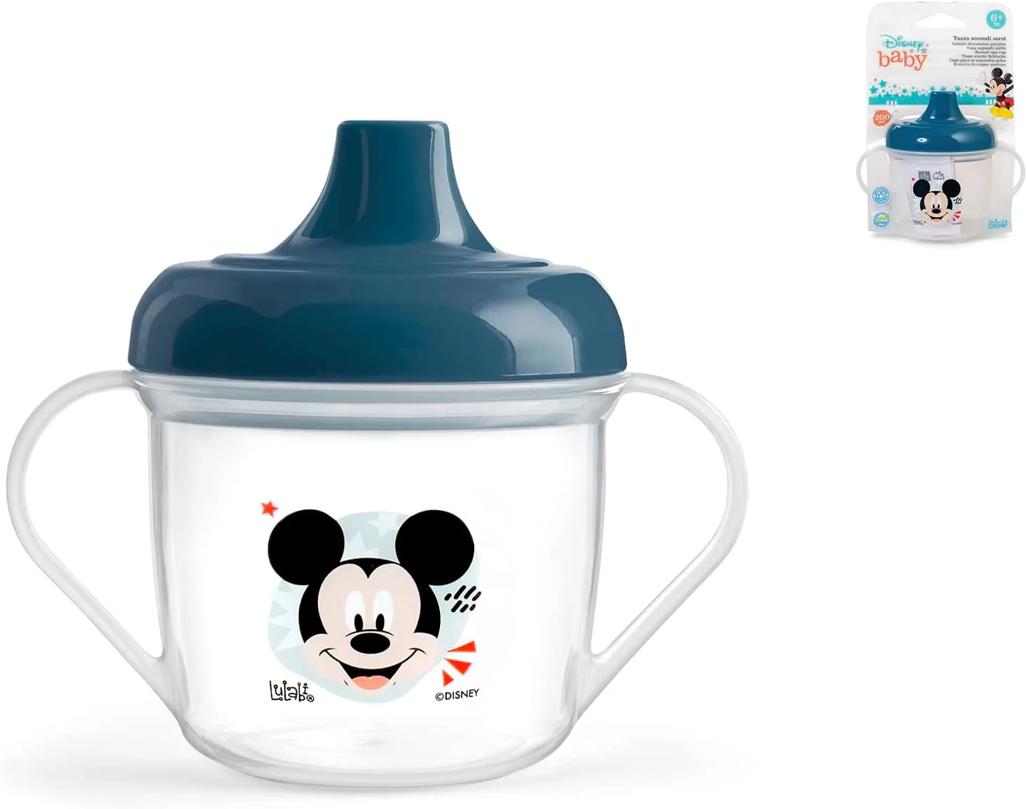 Кружка LULABI Disney Mickey Icon Tazza 2° Sorsi Polipropylene 200 мл