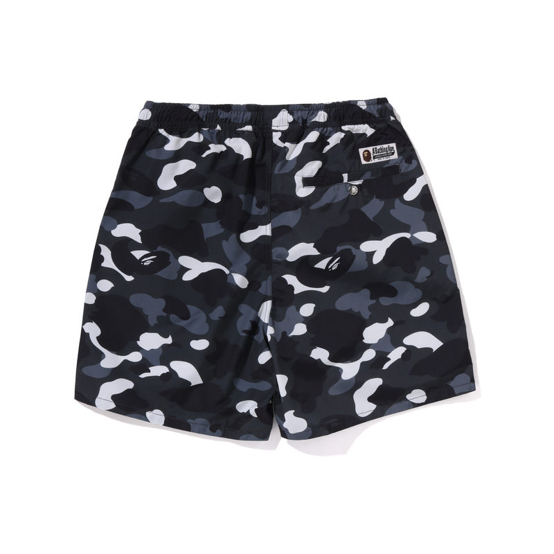 Bape City Camo Ape Head One Point Пляжные шорты A BATHING APE, черные BKX — фото 3