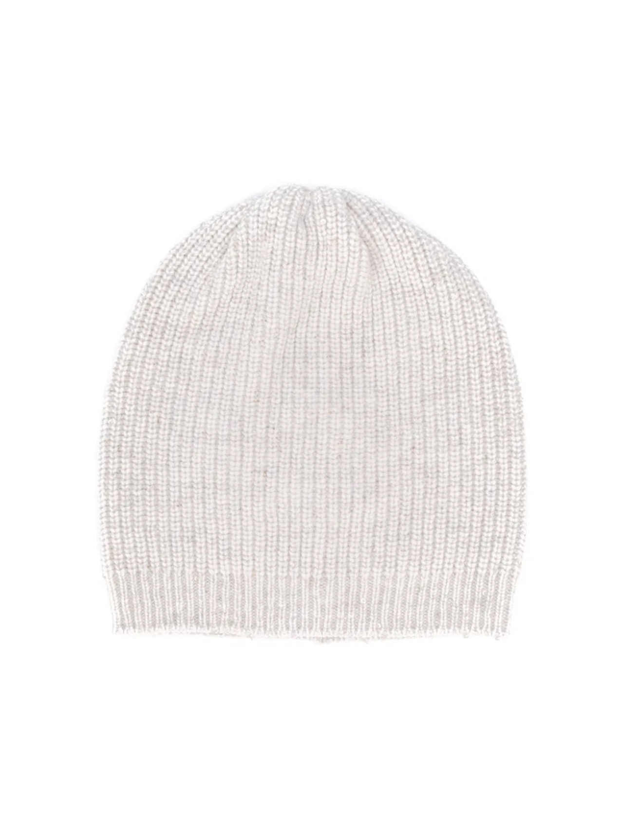 

Brunello Cucinelli Kids шапка бини в рубчик, серый