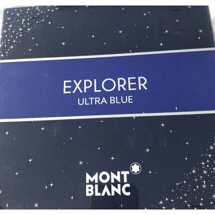 Подарочный набор Explorer Ultra Blue — парфюмированная вода-спрей, 60 мл + гель для душа для мужчин, 100 мл, Mont Blanc — фото 2