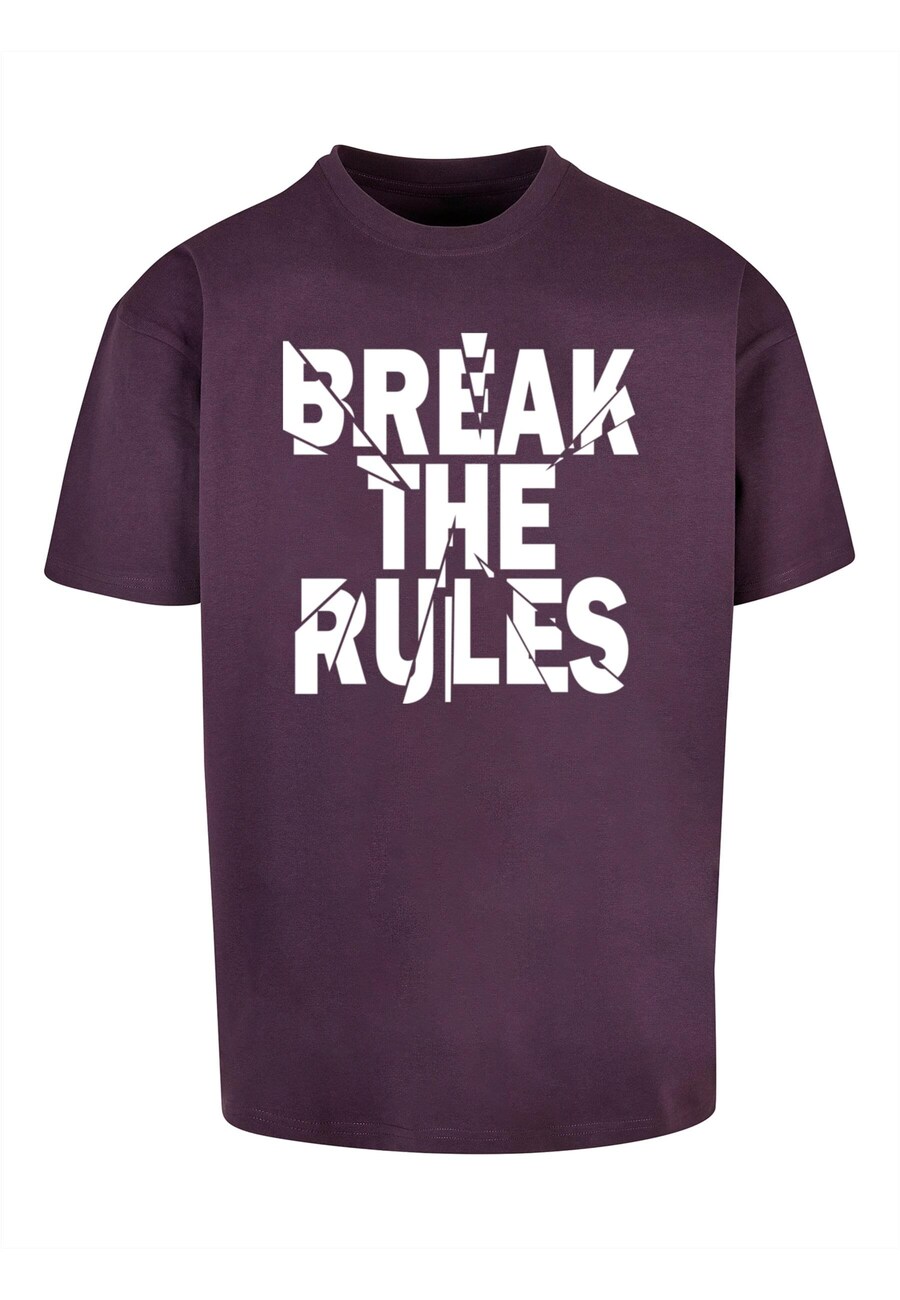 

Футболка Merchcode BREAK THE RULES 2, цвет Aubergine